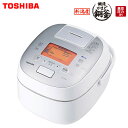 東芝 5.5合炊き 真空圧力IHジャー炊飯器 新潟産 鍛造かまど銅釜 釜底厚5mm RC-10VSK-W グランホワイト 【送料無料】【KK9N0D18P】