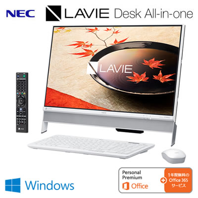 NEC 23.8型ワイド デスクトップパソコン LAVIE Desk All-in-one…...:akindo:10154704