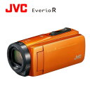 JVC デジタルビデオカメラ EverioR エブリオ 防水・防塵・耐衝撃 64GB Wi-Fi 内蔵 GZ-RX670-D サンライズオレンジ 【送料無料】【KK9N0D18P】