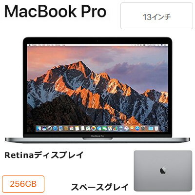 Apple 13インチ MacBook Pro 256GB SSD スペースグレイ MPXT2J/A Retinaディスプレイ ノートパソコン MPXT2JA アップル【送料無料】【KK9N0D18P】