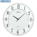セイコー クロック 掛け時計 ソーラープラス 電波 アナログ 薄型 白マーブル模様 SF506W SEIKO 【送料無料】【KK9N0D18P】