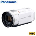 パナソニック デジタルビデオカメラ 4K 64GB HC-VZX1M-W ホワイト【送料無料】【KK9N0D18P】