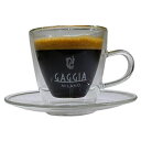【キャッシュレス5%還元店】GAGGIA ガジア デミタスカップ&ソーサー 2客 GAGGIA-4571255390551【送料無料】【KK9N0D18P】