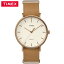 タイメックス 腕時計 41mm ウィークエンダーフェアフィールド TW2P91200 ナチュラル×ブラウン レザー TIMEX【送料無料】【KK9N0D18P】