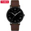 タイメックス 腕時計 41mm サウスビュー TW2R80300 ブラック×ブラウン TIMEX【送料無料】【KK9N0D18P】