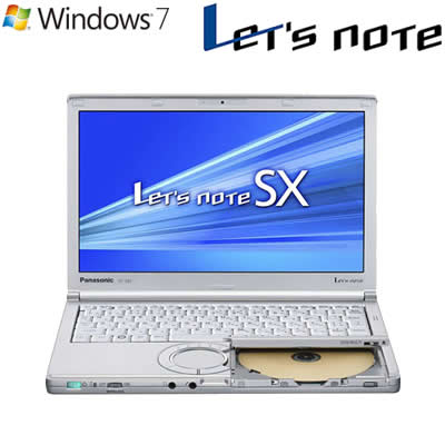 パナソニック ノートパソコン レッツノート SX1 12.1型 CF-SX1GETDR シルバー 2012年春モデル【送料無料】【Aug08P3】