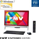 富士通 デスクトップパソコン FMV ESPRIMO FH シリーズ 20型ワイド FH56/GD FMVF56GDR ワインレッド 2012年春モデル【Aug08P3】