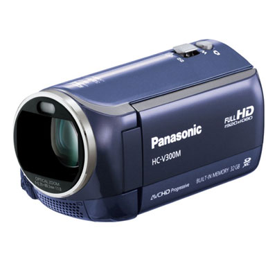 パナソニック デジタルビデオカメラ V300M 愛情サイズ 32GB HC-V300M-A ブルー【送料無料】