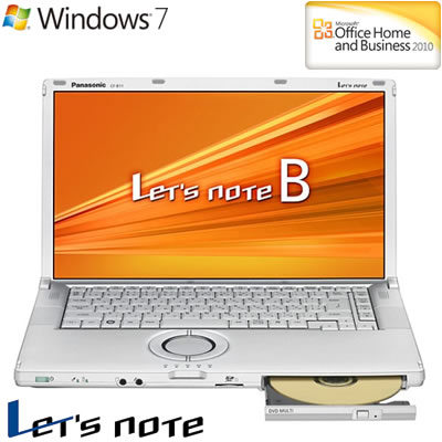 パナソニック ノートパソコン Lets note B11 15.6型 CF-B11YWHDR Officeモデル 2012年夏モデル【送料無料】【Aug08P3】