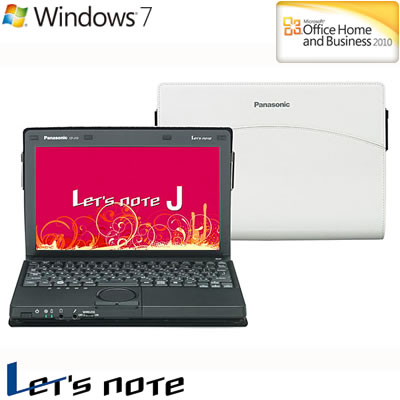 パナソニック ノートパソコン Lets note J10 スタンダードモデル 10.1型 CF-J10XYPHR Officeモデル 2012年夏モデル【送料無料】【Aug08P3】