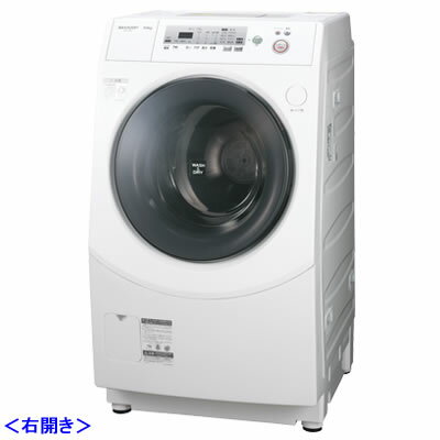 シャープ ドラム式 洗濯乾燥機 ES-V230-WR ホワイト系 右開き 洗濯・脱水9.0kg 乾燥6.0kg【送料無料】