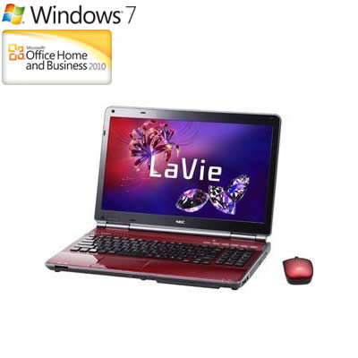 NEC ノートパソコン LaVie L PC-LL750F26R クリスタルレッド 15.6型液晶 LL750/F2 2012年春モデル【送料無用】【Aug08P3】