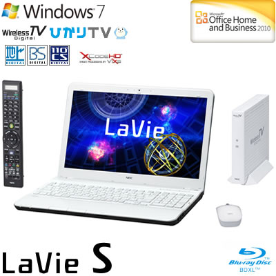 NEC ノートパソコン LaVie S LS170/HS6W 15.6型 PC-LS170HS6W クロスホワイト 2012年夏モデル【送料無料】【Aug08P3】