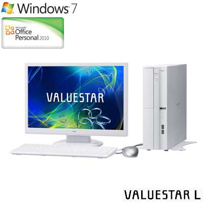 NEC デスクトップパソコン VALUESTAR L VL150/GS 19型 PC-VL150GS 2012年春モデル【送料無料】【Aug08P3】