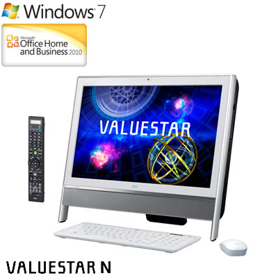 NEC デスクトップパソコン VALUESTAR N VN770/HS 21.5型 PC-VN770HS6W ファインホワイト 2012年夏モデル【送料無料】【Aug08P3】ボーナス一括可！代引き＆送料全国無料！