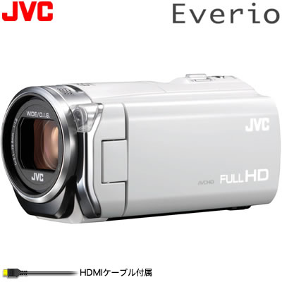 ビクター ビデオカメラ エブリオ 32GB GZ-E565-W シルキーホワイト JVC送料＆代引き手数料無料