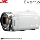 ビクター ビデオカメラ エブリオ 32GB GZ-E565-W シルキーホワイト JVC【送料無料】