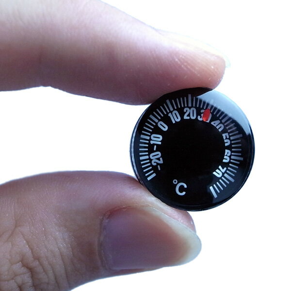 1円玉サイズの超小型温度計【郵送可￥250】超小型なバイメタル温度計！