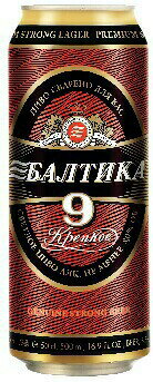 ロシア　ビールバルティカNo．9　(500ml×24)缶ik