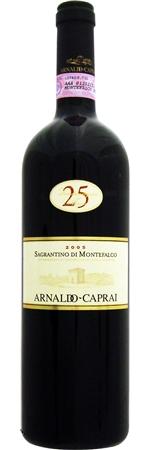 アルナルド　カプライ　サグランティーノ　ディ　モンテファルコ　25　アンニ 2005年　赤 750ml/12本ARNALDO CAPRAI　SAGRANTINO DI MONTEFALCO 25 ANNI2082創業25周年を記念して1993年に初めて造られた、サグランティーノの最高峰・小樽で24ヶ月熟成・最低6ヶ月瓶熟