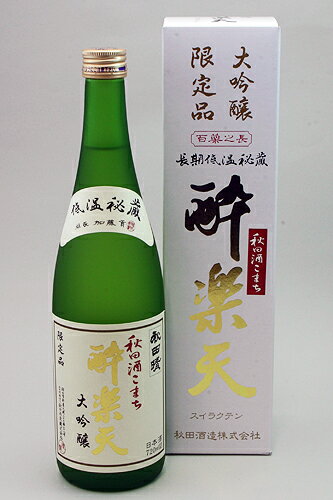 秋田酒造 大吟醸 秋田酒こまち 酔楽天 720ml