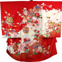 お宮参り 女の子 着物 女児祝着 正絹 のしめ 初着 産着 新品j1013