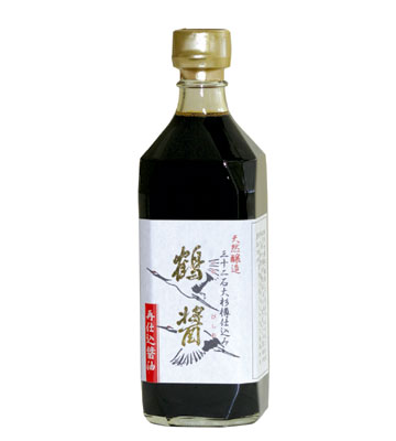 【香川県小豆島産】三十ニ石大杉樽二度仕込み「鶴醤」500ml×1本...:akol:10000034