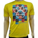 KELME ケルメ Tシャツ フットサル サッカー 半袖 KT1180S イエロー 黄色 Lサイズ