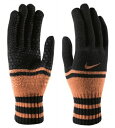 【メール便送料無料】NIKE ナイキ ニットグローブ 手袋 サッカー フットサル スポーツ CW1002 ブラック 黒 ジョギング ランニング