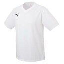 (背番号付き)PUMA プーマ 半袖 ゲームシャツ サッカーシャツ 90329 ホワイトブラック 番号加工付 サッカー フットサル 1枚〜OK