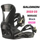 2023 SALOMON サロモン 22-23 スノーボード バインディング レディース MIRAGE ミラージュ Black L41776900 送料無料 国内正規品