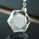 LuLuHouse 水晶 ペンダント 六芒星 クリスタル クォーツ Pendant 水晶ネックレス 天然石 パワーストーン a4193