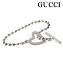 グッチ GUCCI ブレスレット ハート ボールチェーン ロゴ刻印 181447 J8400 8106 シルバー925 円高還元 ブランドグッチ GUCCI ブレスレットが今なら特価！