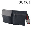 グッチ バッグ ヒップバッグ GGキャンバス ボディバッグ ブラック×ウェビングライン GUCCI 28566R F4F0R 1060 【Aug08P3】