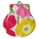 メール便可250円 マリメッコ Marimekko 小物入れ 小銭入れ コインケース がま口 ミニウニッコ ホワイト×ピンク 20310 201