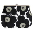 メール便可250円 マリメッコ Marimekko 小物入れ ポーチ がま口 ミニウニッコ ブラック 37773 030