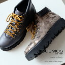 【30%OFF SALE】BOEMOS ボエモス レディース 本革 マウンテンブーツ レースアップ 厚底 ショートブーツ 迷彩 カモフラ メタリック (boemos8751) インポートシューズ