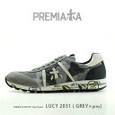 PREMIATA WHITE プレミアータ ホワイト / プレミアータホワイト グレーカモフラ柄 スニーカー 本革 レザースニーカー(pre-lucy2031)インポートシューズ【w1】