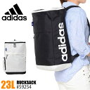 adidas アディダス リュックサック スクエア 23L ブラック&ホワイト2 1-59254 メンズ レディース 通勤 通学 バッグ 高校生 かわいい B4 スクールバッグ
