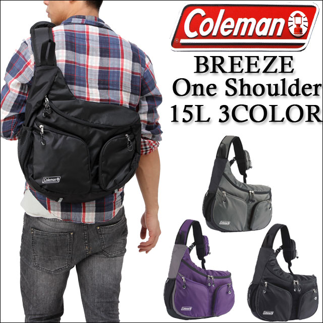 あす楽対応 coleman [コールマン] BREEZE One Shoulder [ブリーズ/ワンショルダー] 15L CBS1021 【送料・代引き無料】【メンズ】【通学】【通勤】【PC収納】【ブランド】