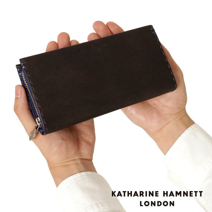 キャサリンハムネット 財布 長財布 ラウンドファスナー メンズ KATHARINE HAMNETT 490-51908