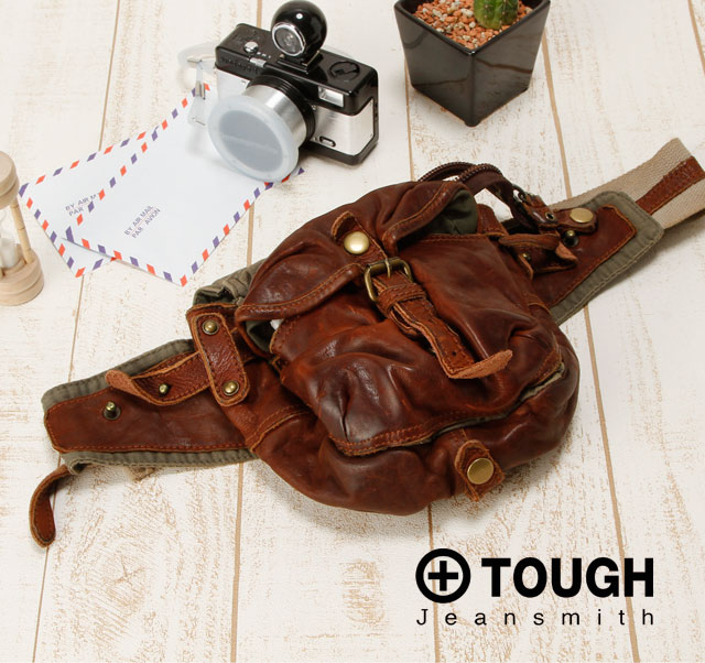 【40％OFF/ポイント10倍】 TOUGH LEATHER WASH [タフ/レザーウォッシュ] ウエストバッグ 54755 【送料無料】【アウトレット】【革】【メンズ】【レディース】【男女兼用】