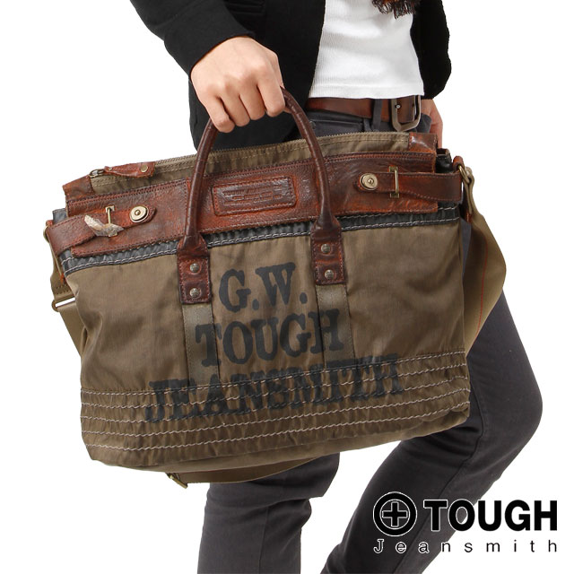 【30％OFF/ポイント10倍】 TOUGH [タフ] POSTMAN 2WAY ショルダーバッグ/ボストンバッグ 57225 【メンズ】【アウトレット】【送料無料】