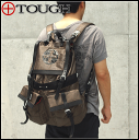 TOUGHお得意のミニタリースタイル40%OFF SALE 【送料無料・代引無料】 タフ リュックサック(バックパック) 57009/tough darkcro..