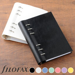 ファイロファックス システム手帳 <strong>クリップブック</strong> バイブルサイズ Filofax 合皮素材 聖書サイズ 6穴 リング径25mm Clipbook メンズ レディース