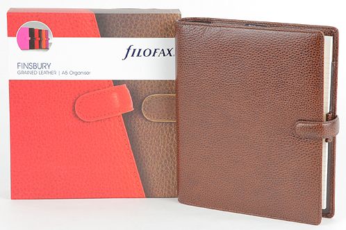 【送料無料】ファイロファックス/filofax　フィンスバリー Finsbury　A5　Brown システム手帳