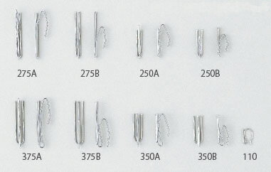 ポケット芯地用カーテンフック　375B【テープ幅75mm用】【3本足/2つ山ヒダ用】...:all-eco-curtain:10000093