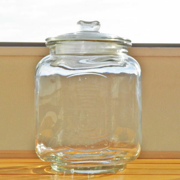 ガラスジャー 7.0L 米びつ 保存容器【Glass cookie jar】の写真