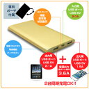 ポケモンGOにも最適!Cellevo モバイルバッテリー 10000mAh 充電ケーブル付属 iPhone iPad Android スマホ Wi-Fiルータ対応 大容量 4.7インチ シャパンゴールド EP10000F-GD あす楽対応