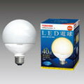 ☆東芝　E−CORE　LED電球　ボール電球形　電球色　 E26口金　全光束530lm　40W形相当　LDG9L